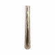 Decorative Floor Vase | Rounded Base | Etched Texture Silver Metal | 48"