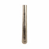 Decorative Floor Vase | Rounded Base | Etched Texture Silver Metal | 48"