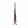 Decorative Floor Vase | Rounded Base | Etched Texture Silver Metal | 48"