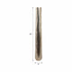 Decorative Floor Vase | Rounded Base | Etched Texture Silver Metal | 48"
