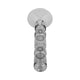 Aziz Decorative Mixed Bubble Candle Holder | Tapered Design | Gray 10"