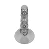 Aziz Decorative Mixed Bubble Candle Holder | Tapered Design | Gray 10"