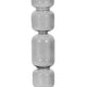 Aziz Decorative Bubble Taper Candle Holder | Smoke Glass Gray 12"