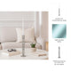 Taper Candle Holder | Stacked Bubble Accent | 14" Clear Black Glass