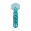 Tall Candle Holder | 10’’ Glass Mixed Bubble Taper Design | Blue SBH-21352-01