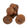 Decorative Mushroom Cluster Sculpture | 13" Dark Natural Brown Teak Wood