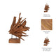 Decorative Sculpture of a Fish on a Stand | Carved Brown Teak Wood | 30"