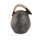 Kael Decorative Jug Vase | Wrapped Rattan Handle | Gray Terracotta 13"