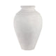 Decorative Accent Tall Floor Vase | 30" Rustic Ivory White Terracotta