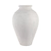 Decorative Accent Tall Floor Vase | 30" Rustic Ivory White Terracotta