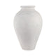 Decorative Accent Tall Floor Vase | 30" Rustic Ivory White Terracotta