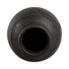 Decorative Floor Vase w Sculpted Rim | Matte Rustic Black | 30"