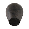 Decorative Floor Vase w Sculpted Rim | Matte Rustic Black | 30"
