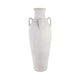 Decorative Amphora Floor Vase with Ear Handles | Ivory Terracotta | 39"