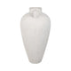 Floor Vase | 40" Amphora Shape with Side Handles | Ivory Terracotta
