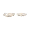 Decorative Coastal Bowls Set of 2 | Ivory Shell Capiz Duo 12" & 20"