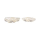 Decorative Coastal Bowls Set of 2 | Ivory Shell Capiz Duo 12" & 20"
