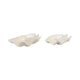 Decorative Coastal Bowls Set of 2 | Ivory Shell Capiz Duo 12" & 20"