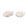Decorative Coastal Bowls Set of 2 | Ivory Shell Capiz Duo 12" & 20"