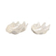 Decorative Coastal Bowls Set of 2 | Ivory Shell Capiz Duo 12" & 20"