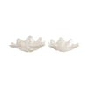 Decorative Coastal Bowls Set of 2 | Ivory Shell Capiz Duo 12" & 20"