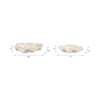 Decorative Coastal Bowls Set of 2 | Ivory Shell Capiz Duo 12" & 20"