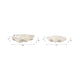 Decorative Coastal Bowls Set of 2 | Ivory Shell Capiz Duo 12" & 20"
