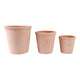 3pc Outdoor Indoor Planters Set | Red Clay Terracotta 9 |12 |15"