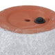 3pc Garden Planters Set | Textured Ceramic | White Lava Finish | 8,11,15"