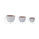 3pc Garden Planters Set | Textured Ceramic | White Lava Finish | 8,11,15"