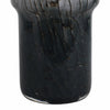 Decorative Vase | Elegant Black & White Crackled Veining Glass | 12"