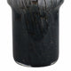 Decorative Vase | Elegant Black & White Crackled Veining Glass | 12"