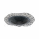 Centerpiece Decorative Accessory Bowl | 12" | Black Veining | White Glass