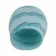 Decorative Table Flower Vase | Ocean Blue Bead Pattern Glass | 9"