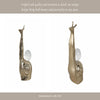 Decorative Snail Accent with Clear Acrylic Ball | 10" Gold Aluminum