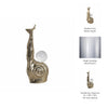 Decorative Snail Accent with Clear Acrylic Ball | 10" Gold Aluminum