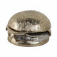 Tabletop Cheeseburger Decorative Sculpture | 5" Silver & Gold Finish