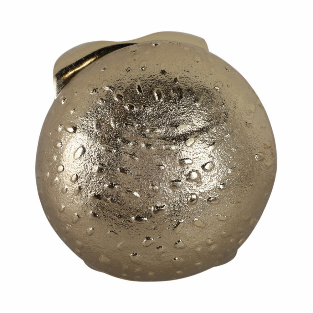 Tabletop Cheeseburger Decorative Sculpture | 5" Silver & Gold Finish
