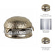 Tabletop Cheeseburger Decorative Sculpture | 5" Silver & Gold Finish