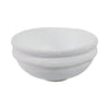 Decorative Accessory Bowl | 12" Round | White Textured Finish Terracotta