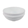 Decorative Accessory Bowl | 12" Round | White Textured Finish Terracotta
