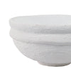 Decorative Accessory Bowl | 12" Round | White Textured Finish Terracotta