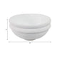 Decorative Accessory Bowl | 12" Round | White Textured Finish Terracotta