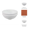 Decorative Accessory Bowl | 12" Round | White Textured Finish Terracotta