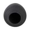Minimalist Ribbed Texture Floor Flower Vase | 16" | Black Terracotta