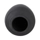 Minimalist Ribbed Texture Floor Flower Vase | 16" | Black Terracotta