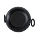 Decorative Pedestal Bowl with 2 Ring Handles | 16" Organic Black