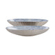 Verny Oval Bowl Set of 2 | Metal & Enamel | Light Blue | 20 & 23"
