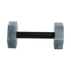 Gym Dumbbell Decor | 8x4 Green Marble Hexagon Heads, Black Handle
