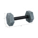 Gym Dumbbell Decor | 8x4 Green Marble Hexagon Heads, Black Handle